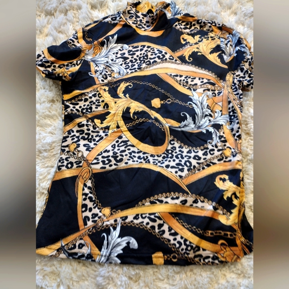 New SheIn silky dress shirt